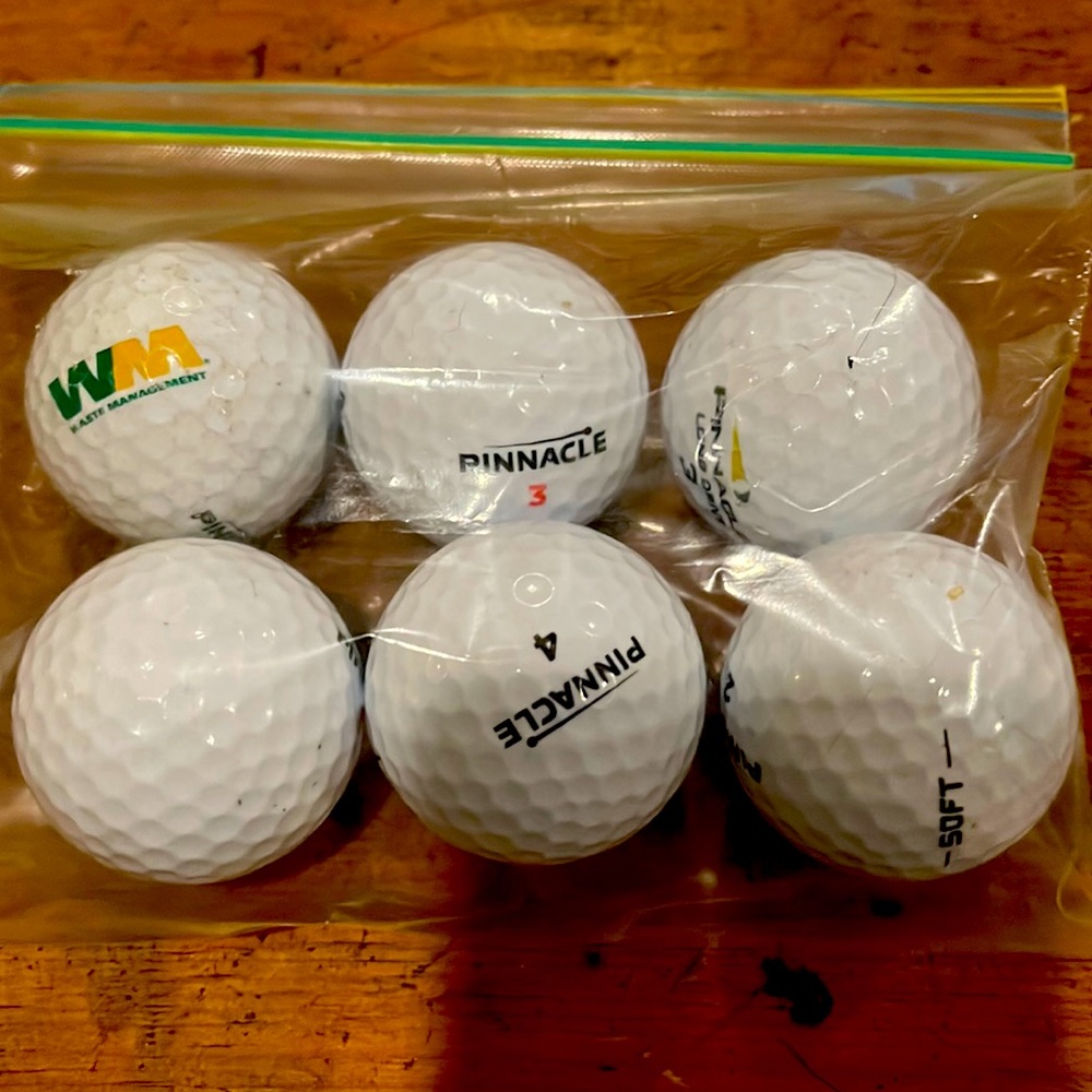 Pinnacle Used Golf Balls Bundle 6
